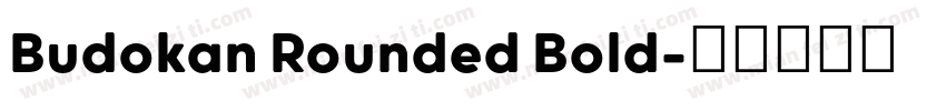 Budokan Rounded Bold字体转换